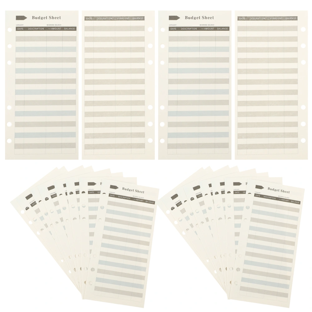 36 Sheets of Daily Budget Sheets Convenient Budget Pads Household Budget Papers Budget Supply