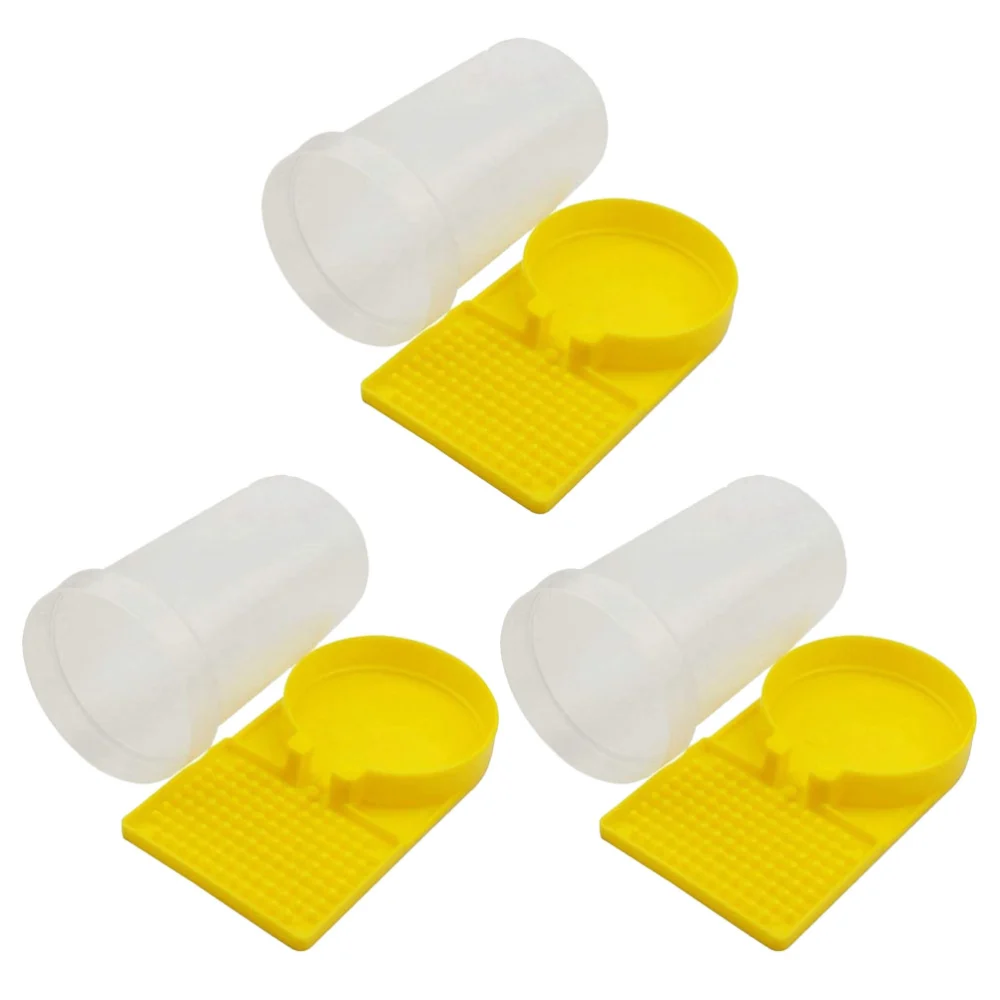 3pcs Bee Feeder Water Feeders Beehive Entrance Water Dispenser Bee Water Cups