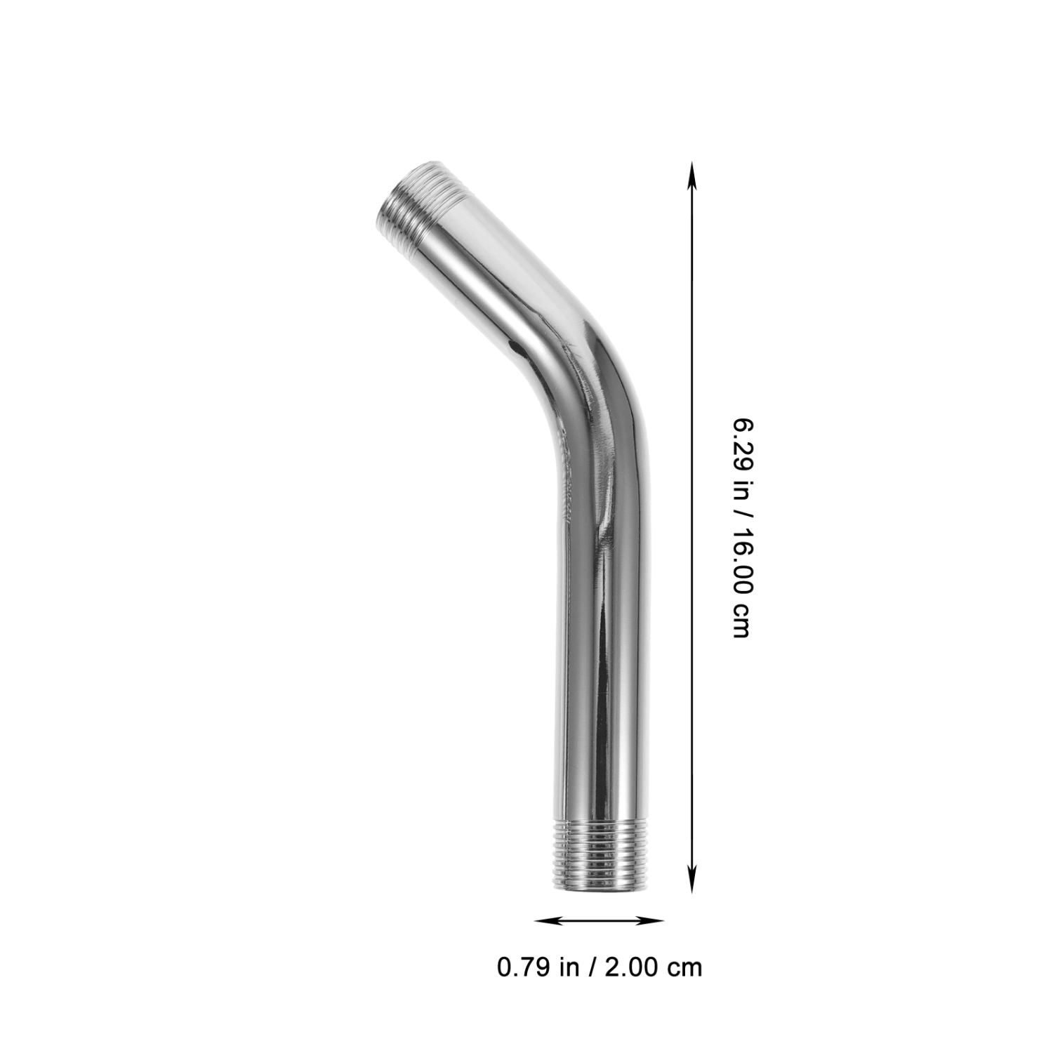 2pcs Angle Shower Head Arm Bathroom Shower Arm Extension Replacement Shower Arms