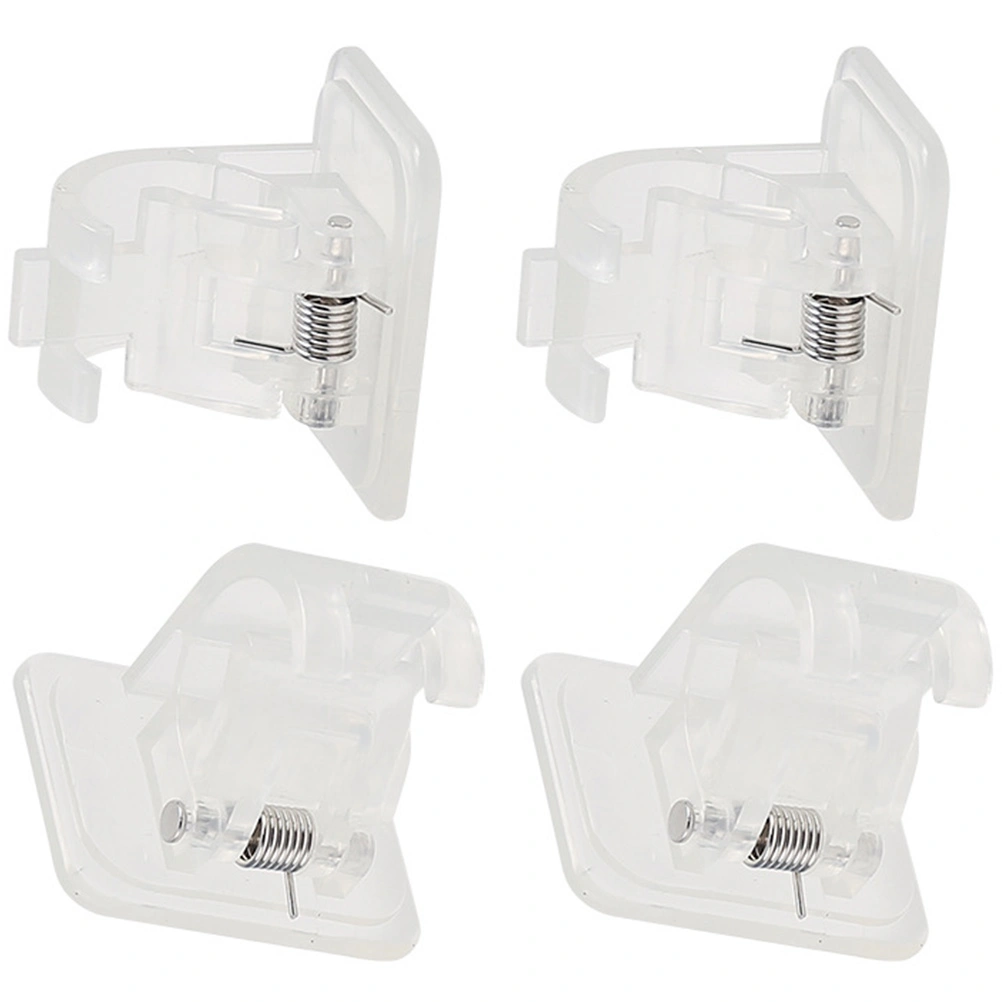 4pcs Curtain Rod Holders Adhesive Curtain Rod Brackets Shower Curtain Rod Holders
