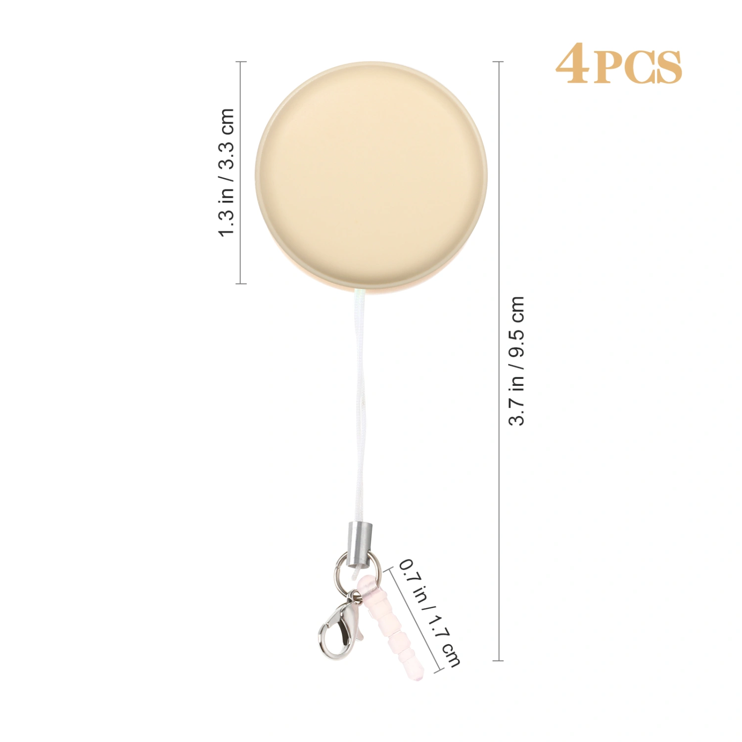 4 Pcs Phone Screen Cleaners Macaron Shaped Phone Cleaning Wipes Brushes Decorative Bag Pendants