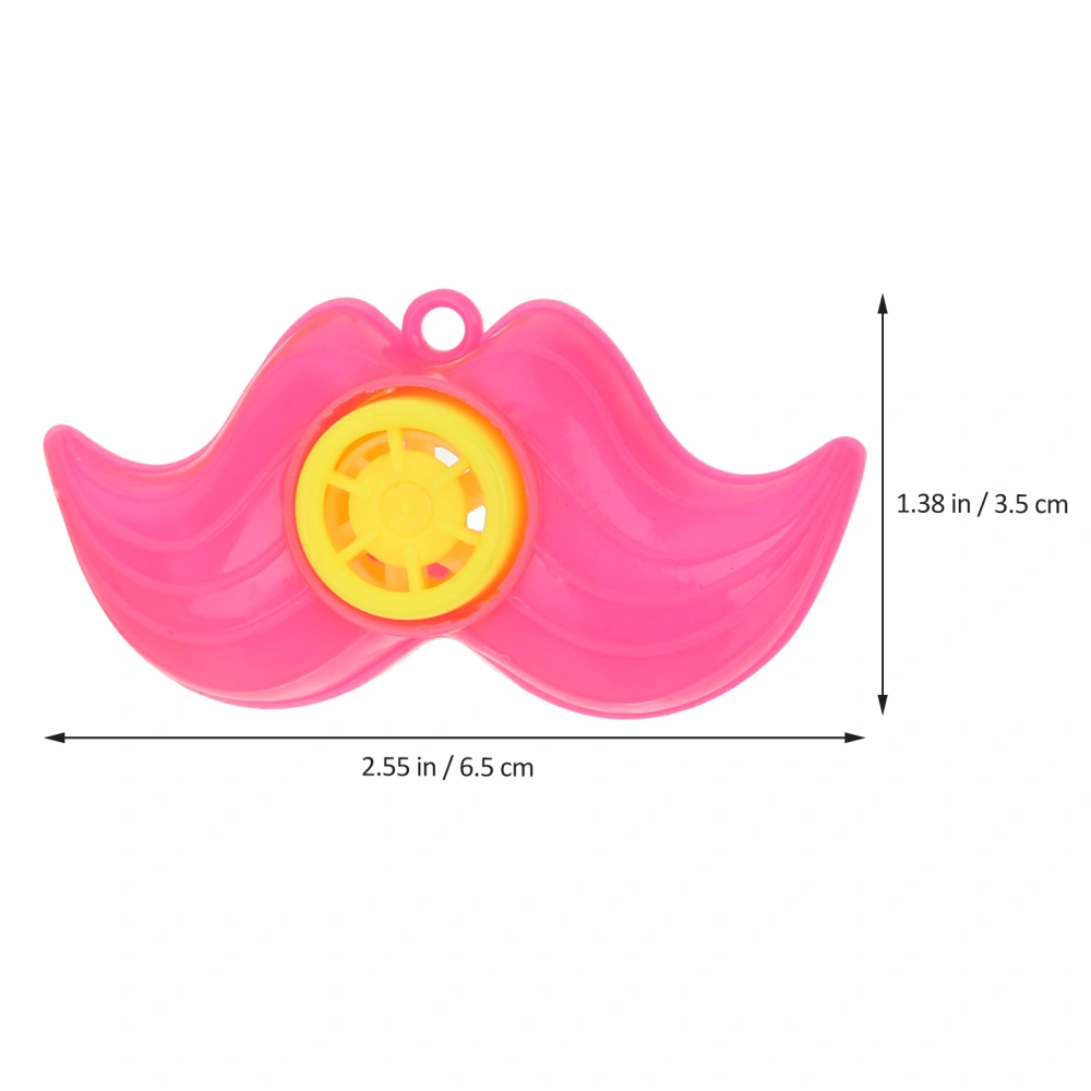 50Pcs Novel Children Whistle Toys Cartoon Beard Shape Whistle Toys Party Favors(Random Color)