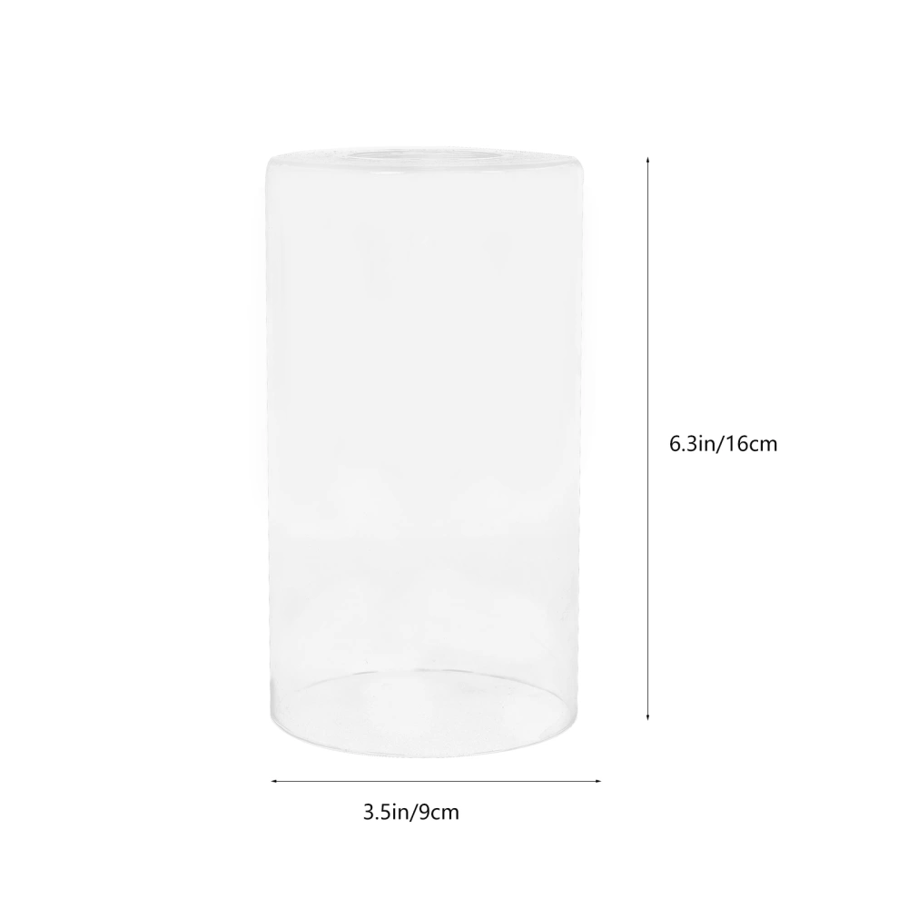 Household Clear Glass Lampshade Cylindrical Chandelier Cover Modern Style Simple Lamp Cover