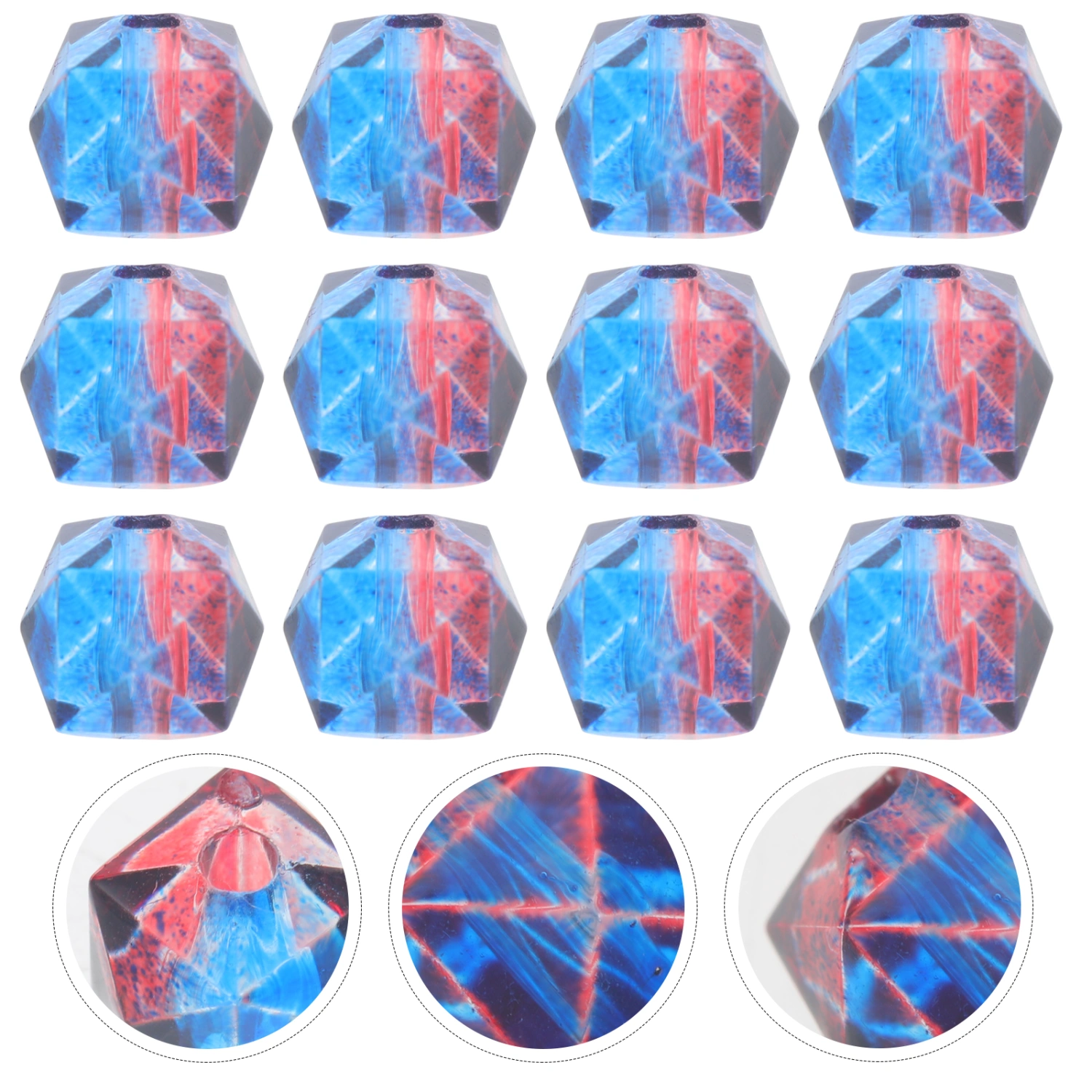 200pcs Acrylic DIY Beads Bracelet Making Acrylic Beads Jewelry DIY Acrylic Beads