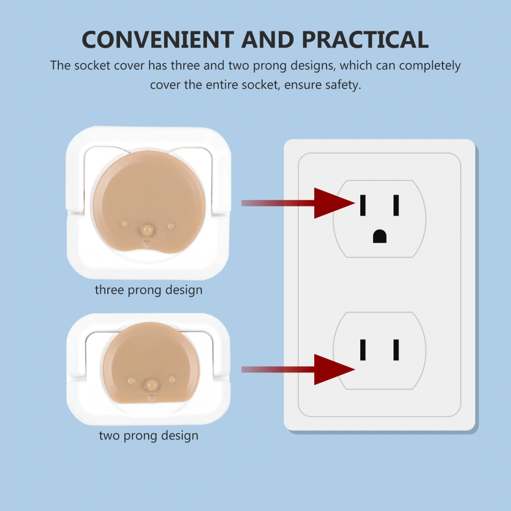 24pcs Baby Proof Outlet Covers Outlet Protective Caps Electrical Outlets Plug Covers