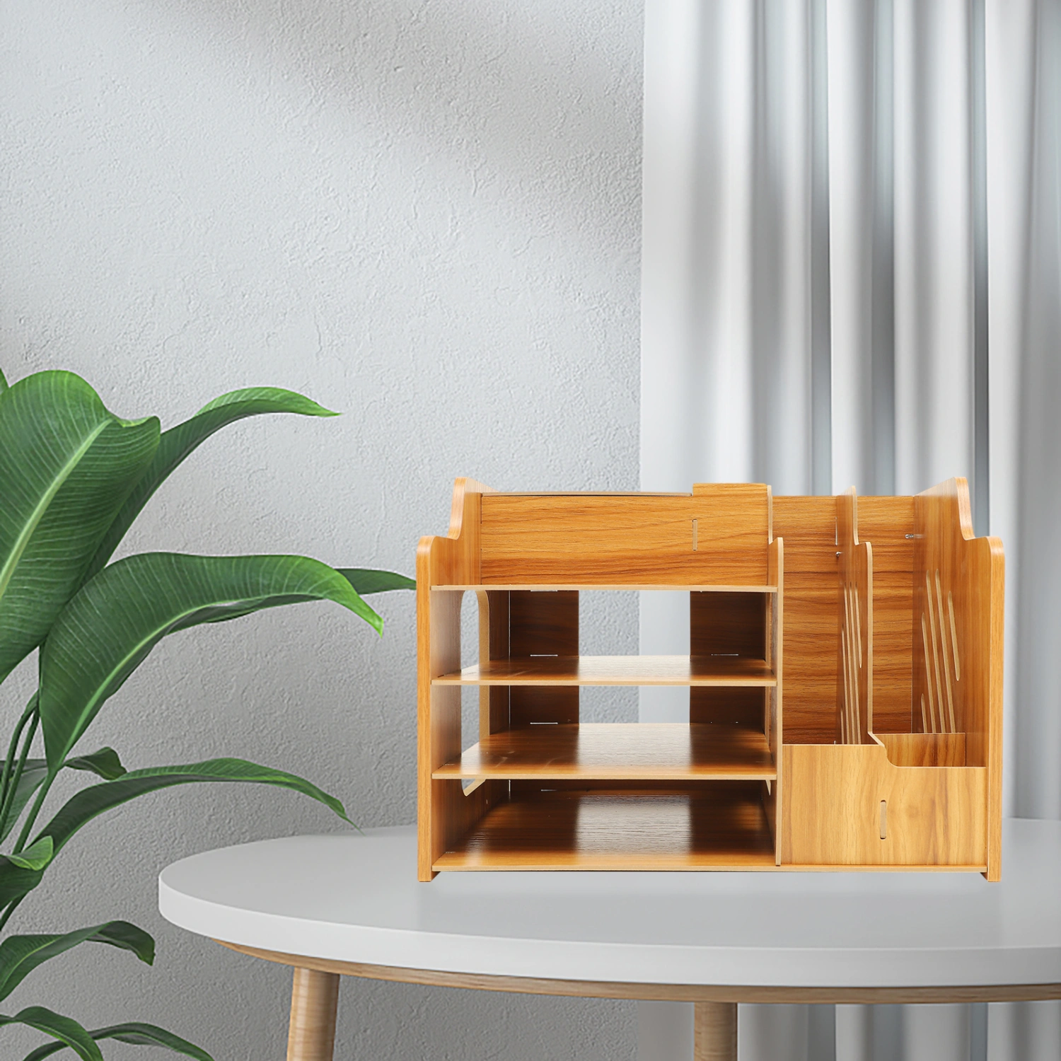 Desktop Files Holder Multi-layer Table Organizer Multi-use Desk Organizer Office Supply