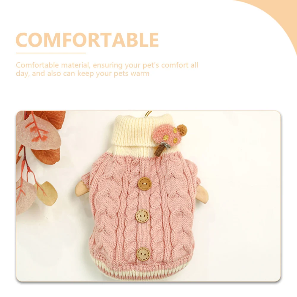 Adorable Cat Sweater Puppy Warm Clothes Autumn Winter Outfit Pet Costume for Winter