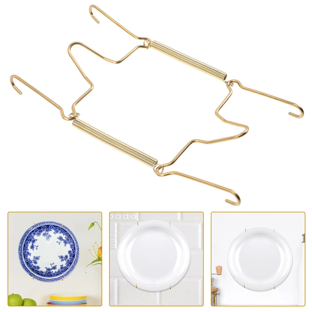 10pcs Household Invisible Wall Plate Hanger Decorative Dish Display Holder Plate Hanger for Wall