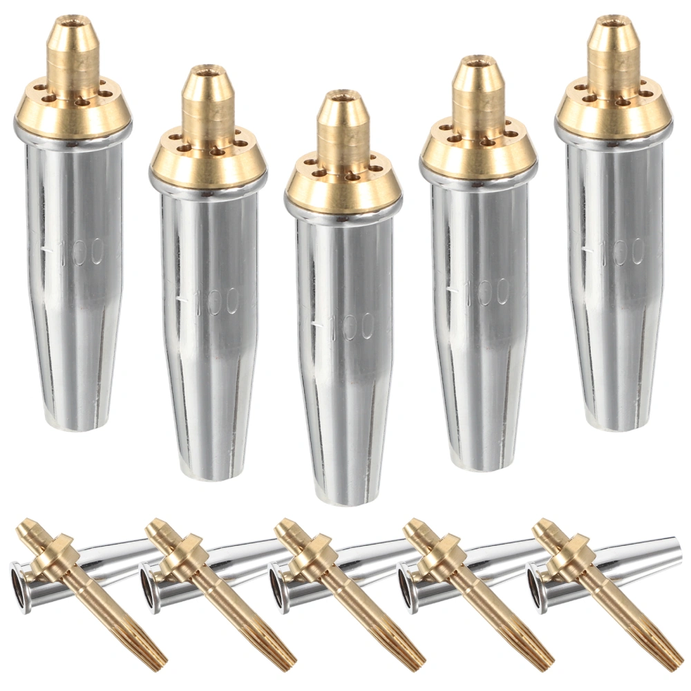 10pcs Torch Tip Heavy Duty Copper Replacement Cutting Torch Tip Accessory