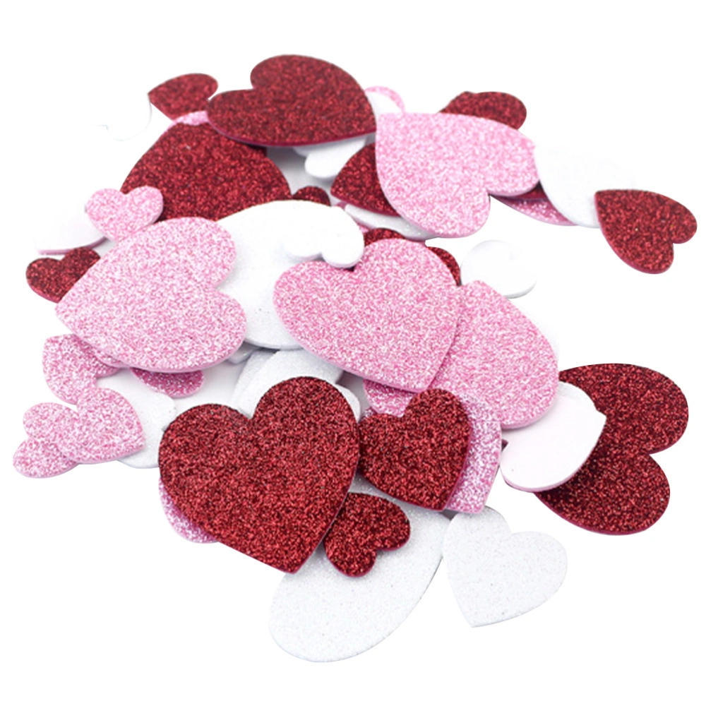 600Pcs Adhesive Hearts Stickers Valentine's Day Sticker Heart Shaped Decals Crafts Heart Stickers