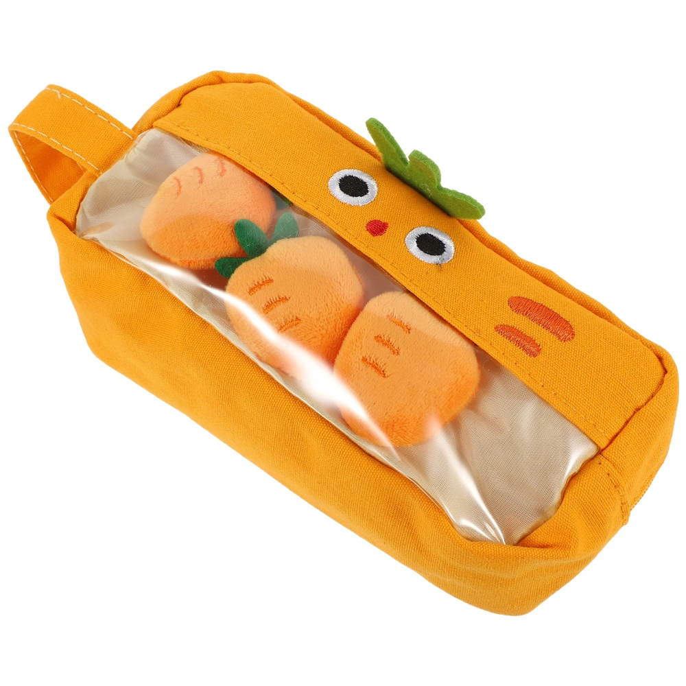 Zipper Storage Pouch Zipper Holder Pencil Case Cartoon Pencil Pouch Creative School Stationery