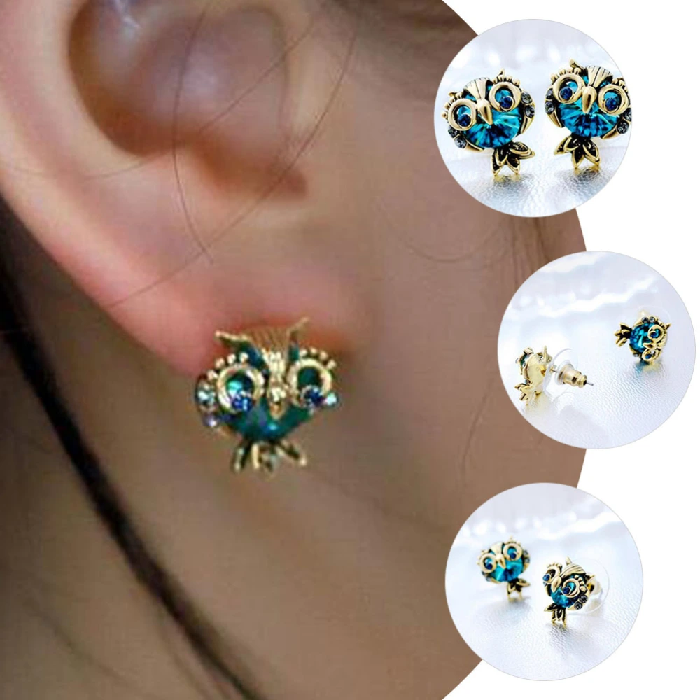 1 Pair Owl Earrings Stud Owl Jewelry Owl Gifts Valentine Earrings for Teen Girls