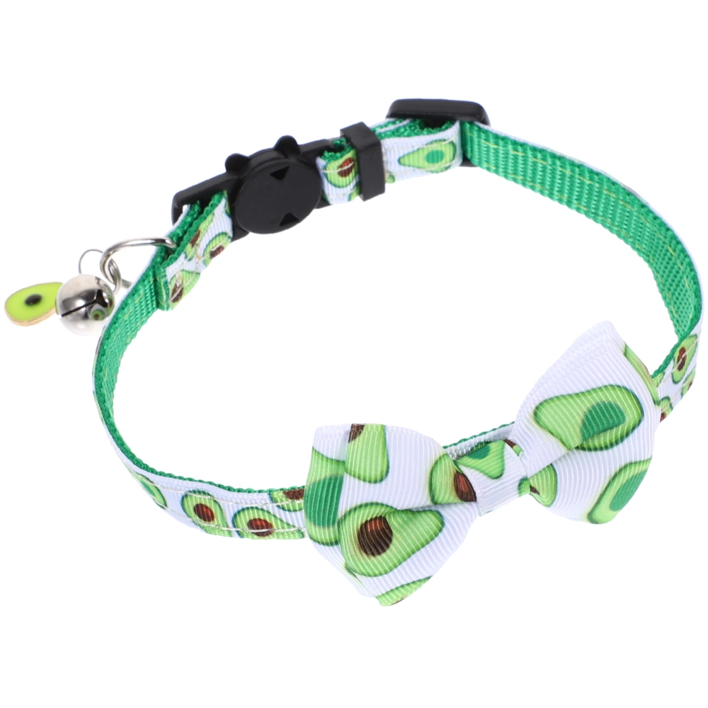 Wear-resistant Cat Collar Reusable Dog Collar Outdoor Kitten Collar Dog Supply with Bow