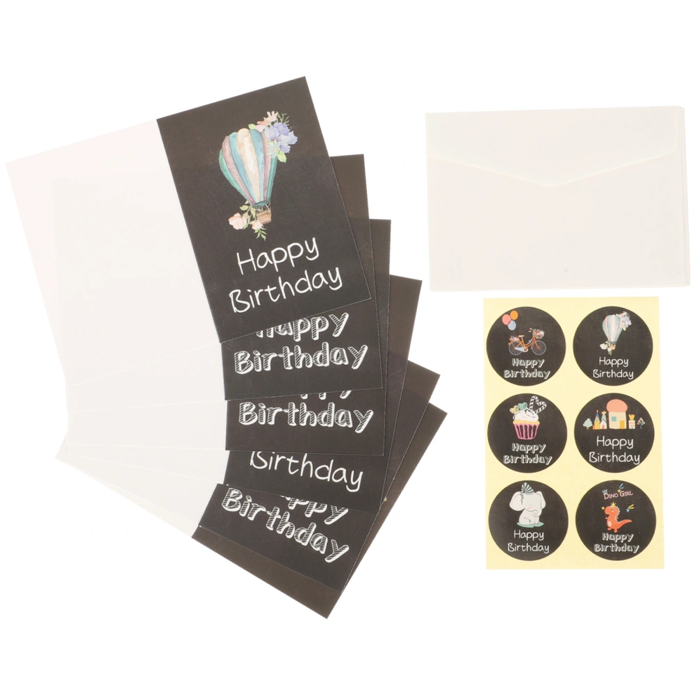 1 Set of Birthday Cards  Happy Birthday Greeting Cards Birthday Gift Cards with Envelope Sticker