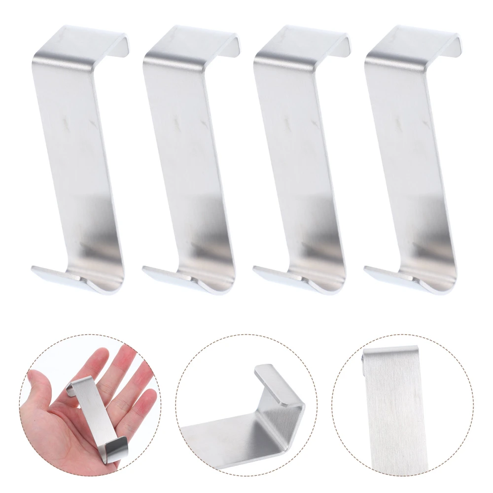 4pcs Over The Cabinet Door Hanger Hooks Siding Hooks Siding Clips for Hanging Decor