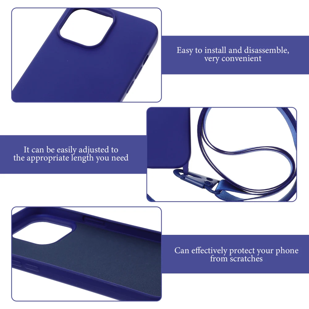 Cellphone Protector Protective Phone Case With  Crossbody Lanyard Compatible With Iphone 14 Pro Max