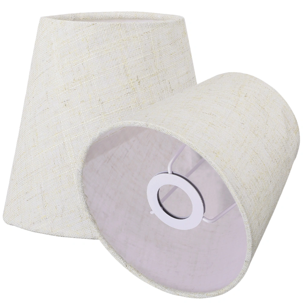 2Pcs Fabric Lampshade Decorative Table Lamp Cover Ceiling Light Shade Home Ornament