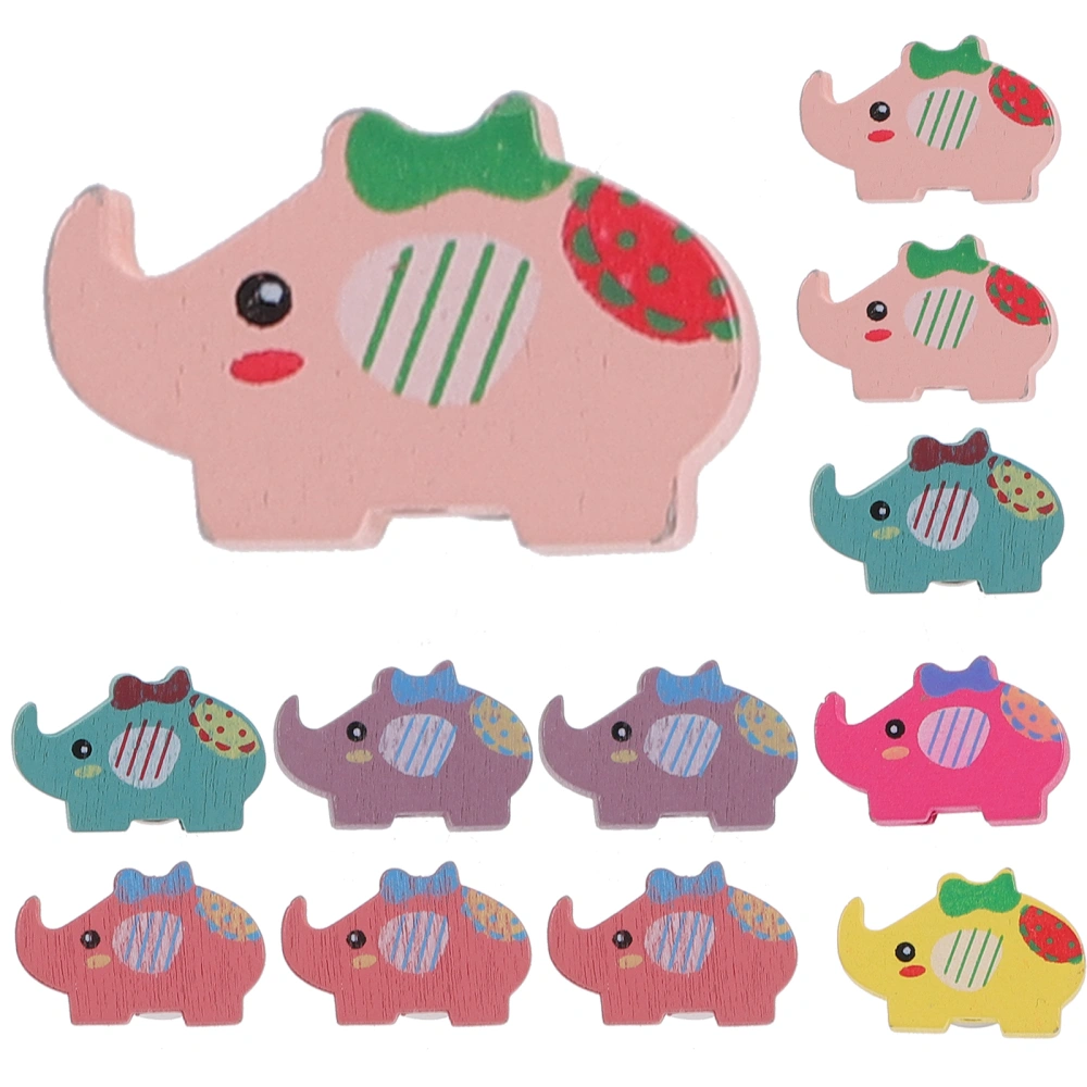 30Pcs Elephant Shape Push Pins  Cute Animal Thumbtacks Decorative Push Pins Thumb Nail for Cork Board