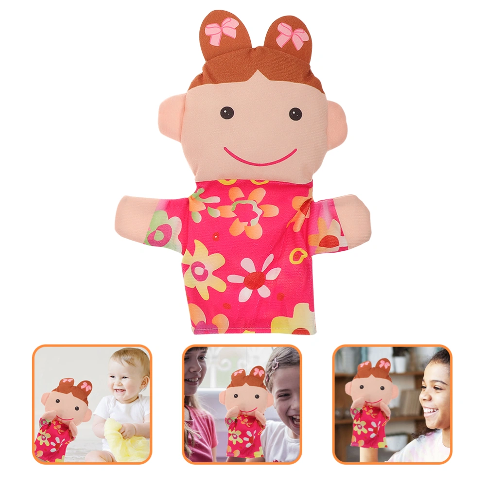 Family Members Hand Puppet Educational Building Puppet Plaything Kids Birthday Gift (Daughter)