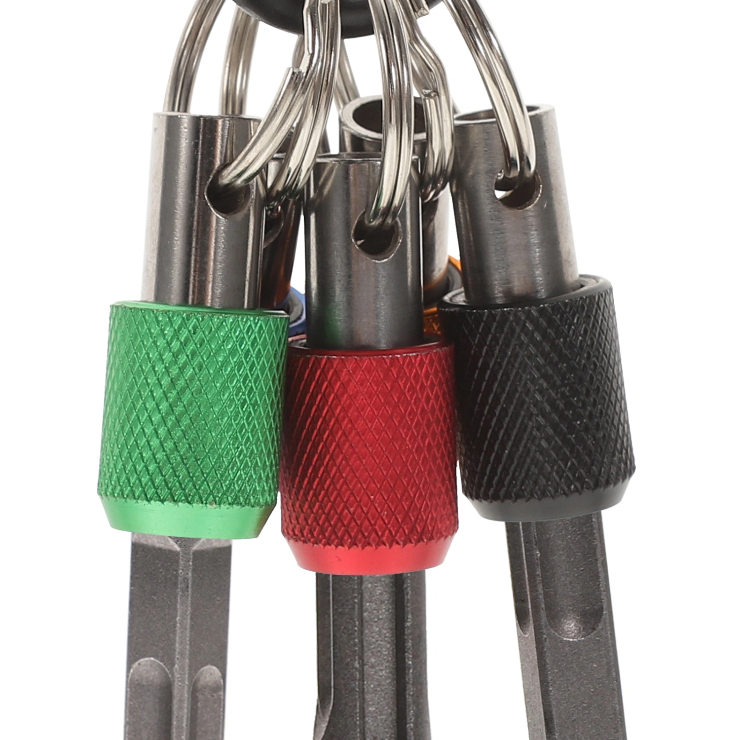 1 Set Keychain Bit Holder 1/4 Bit Holder Extension Bar Keychain Screwdriver Bits Holder