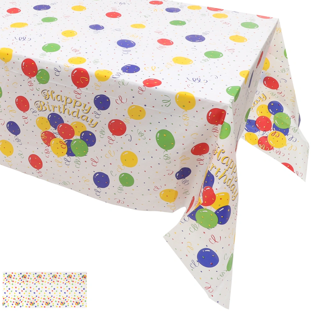 Reusable Tablecloth Birthday Table Cloth Birthday Tablecloth Party Table Cover Birthday Decoration