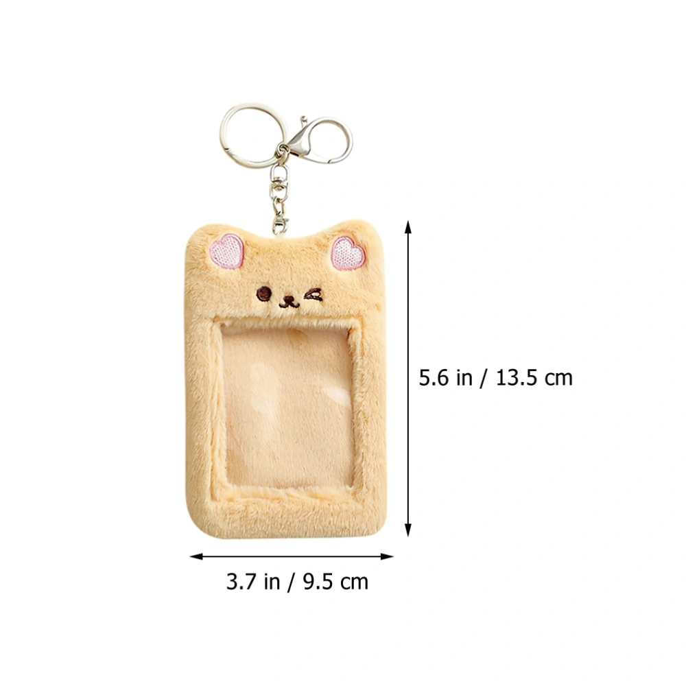 Transparent Holder Clip Plush Transport Holder Personalized Student Holder