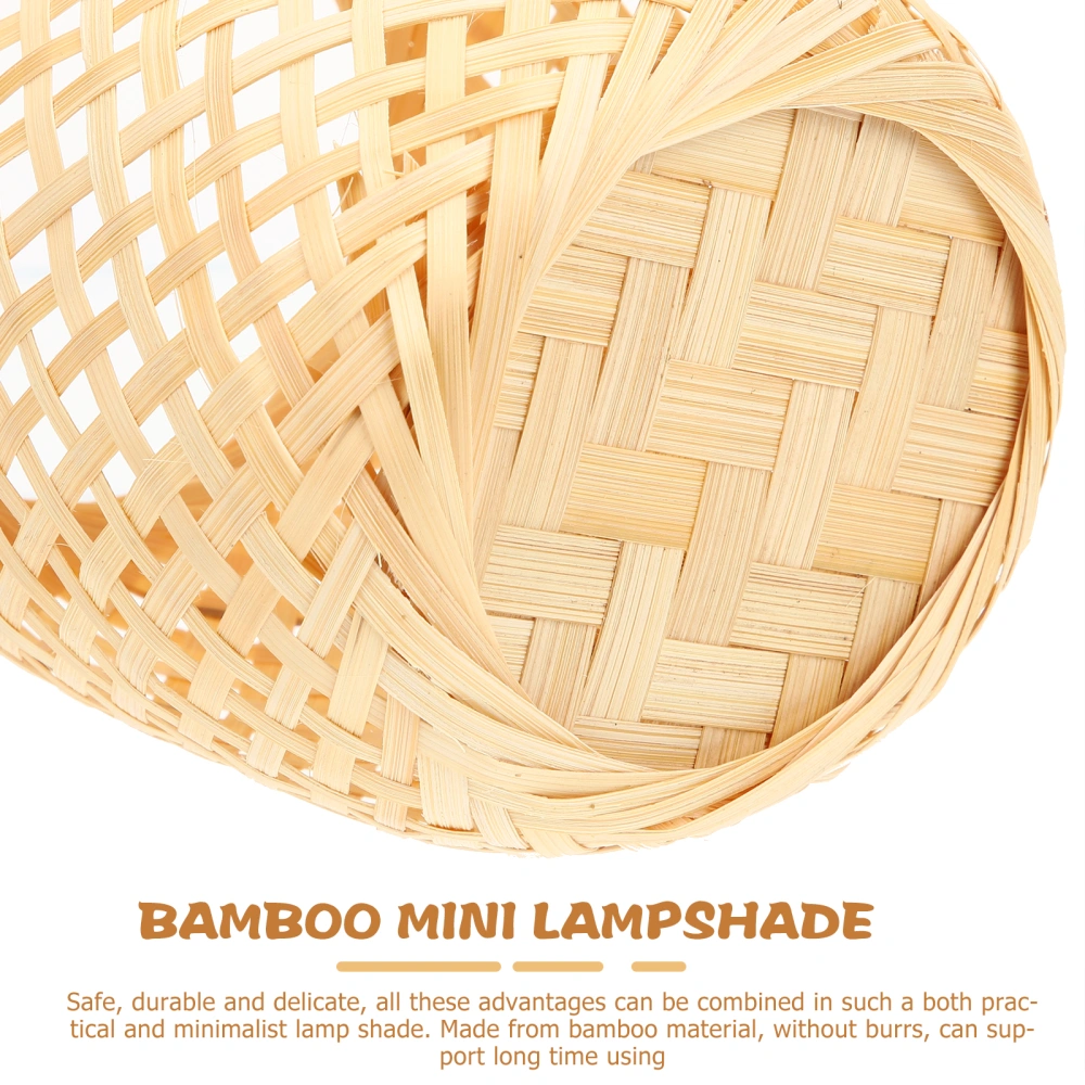 Lamp Shade Small Light Cover Bamboo Lampshade Desk Lamp Cover Woven Light Shade