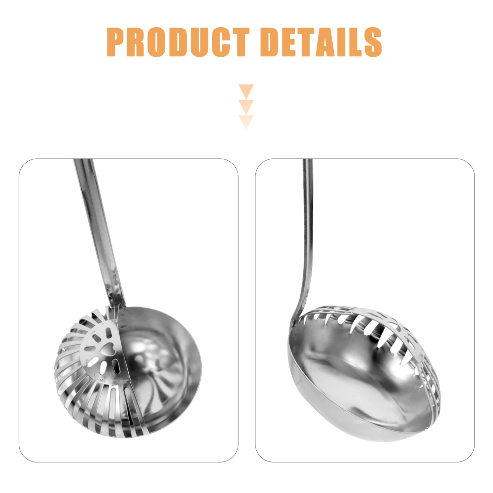 Cooking Spoon Cooking Colander Kitchen Filter Spoon Stainless Steel Oil Filter Spoon for Kitchen