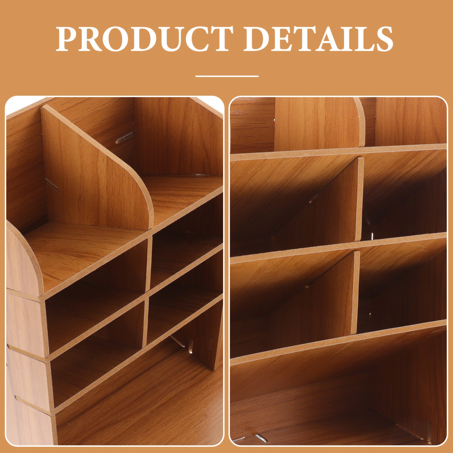 Desktop Pen Organizer Wooden Pen Case Wooden Pen Holder Desktop Stationery Case