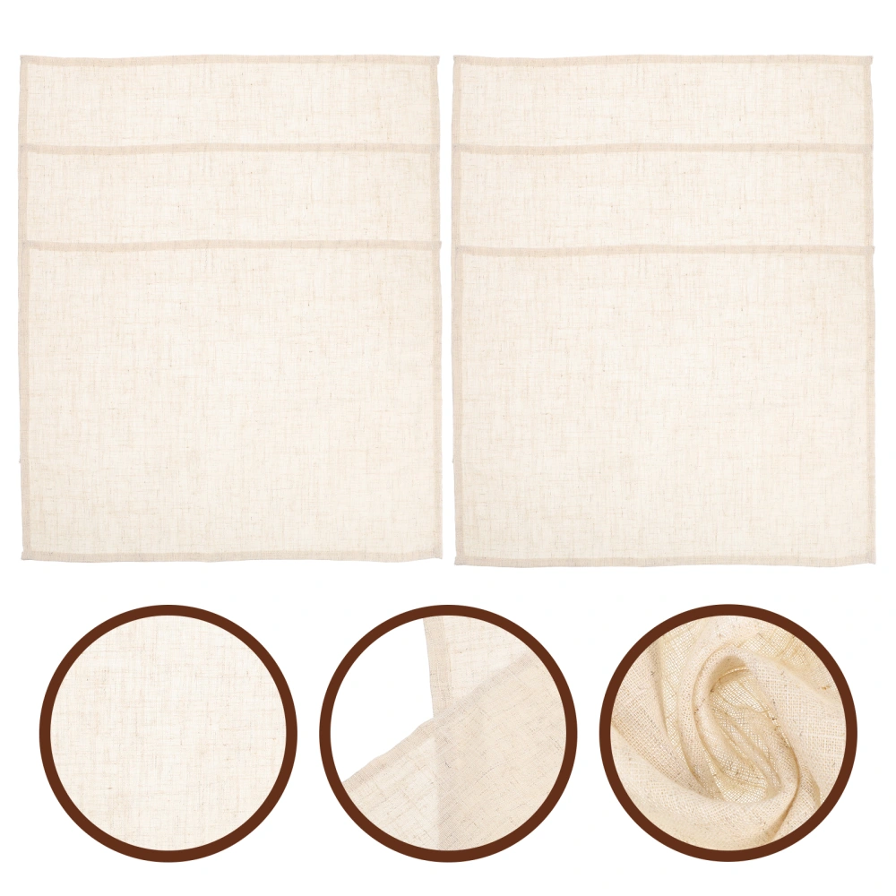 6Pcs Japanese Style Placemat Linen Cotton Table Mat Heart Insulation Pad Restaurant Dinner Mat