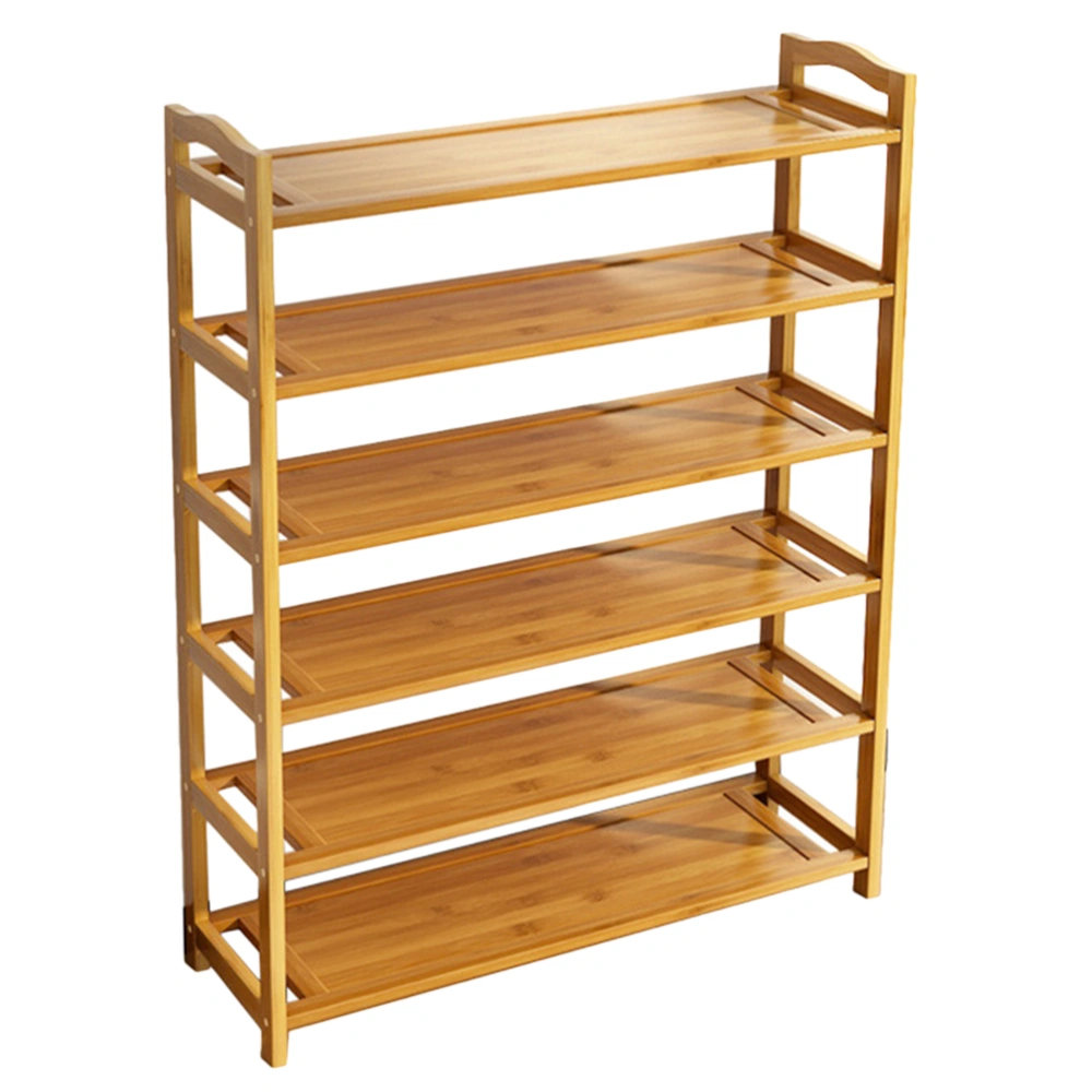 Shoe Rack 6-Tier Bamboo Shoe Rack Organizer for Entrance Porch Balcony