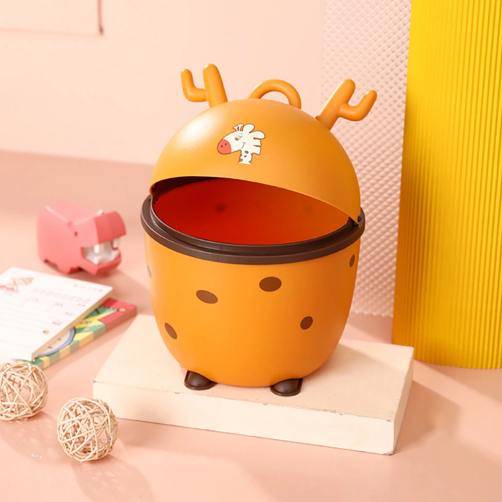 Cartoon Trash Can Lovely Storage Bin Desktop Waste Bin Home Garbage Bin