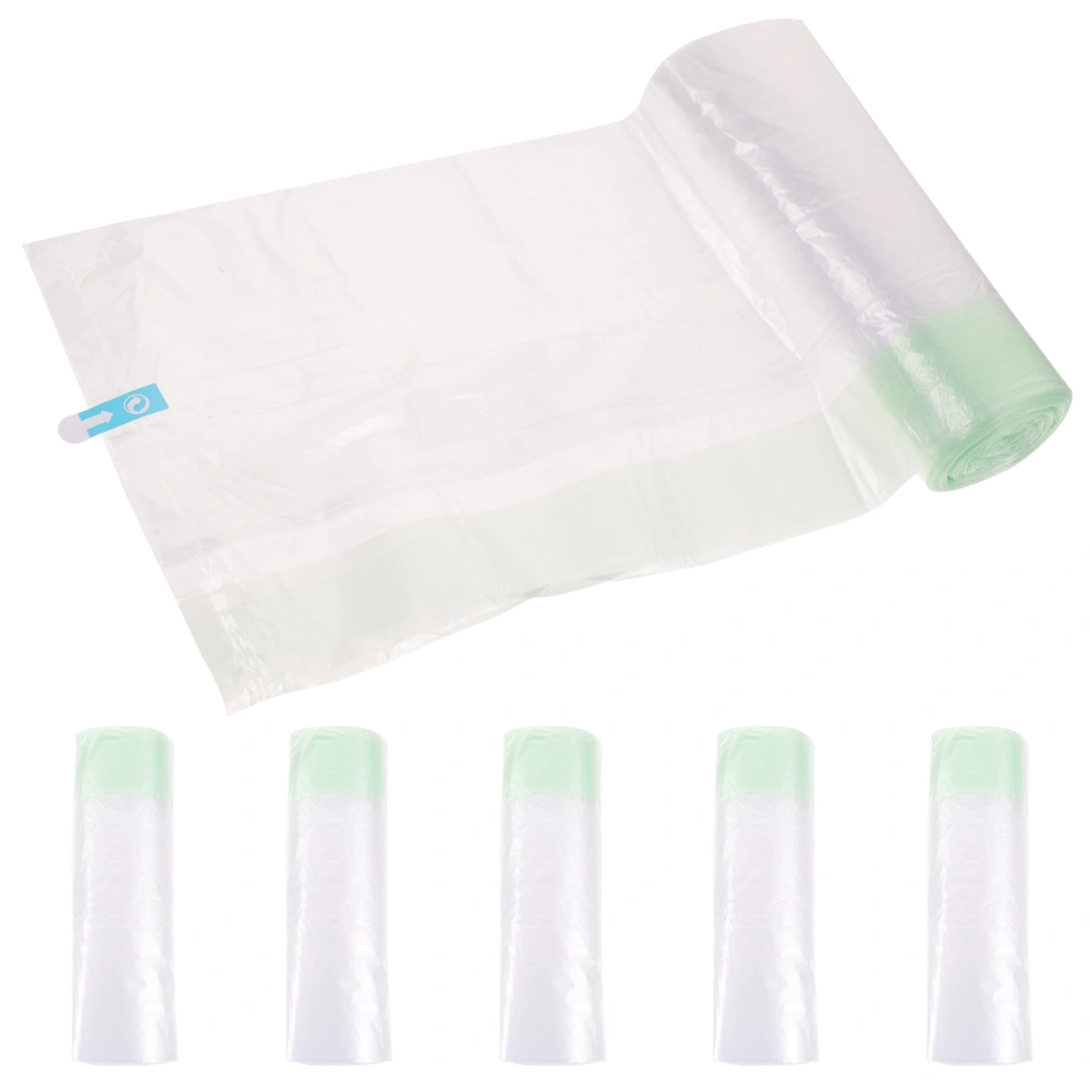 5 Rolls of Portable Potty Bags Urinal Bag Cleaning Urinal Bag Disposable Toilet Supply Potty Urinal Bag