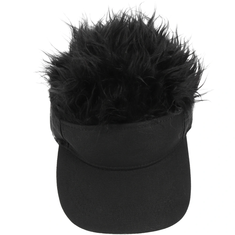 Wig Baseball Hat Sun Blocking Hat Wig Baseball Hat Men Baseball Cap Adult Peaked Hat