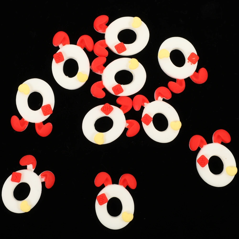 40Pcs Resin Craft Numbers Charms Flatback Phone Case Decoration for Jewellery Making