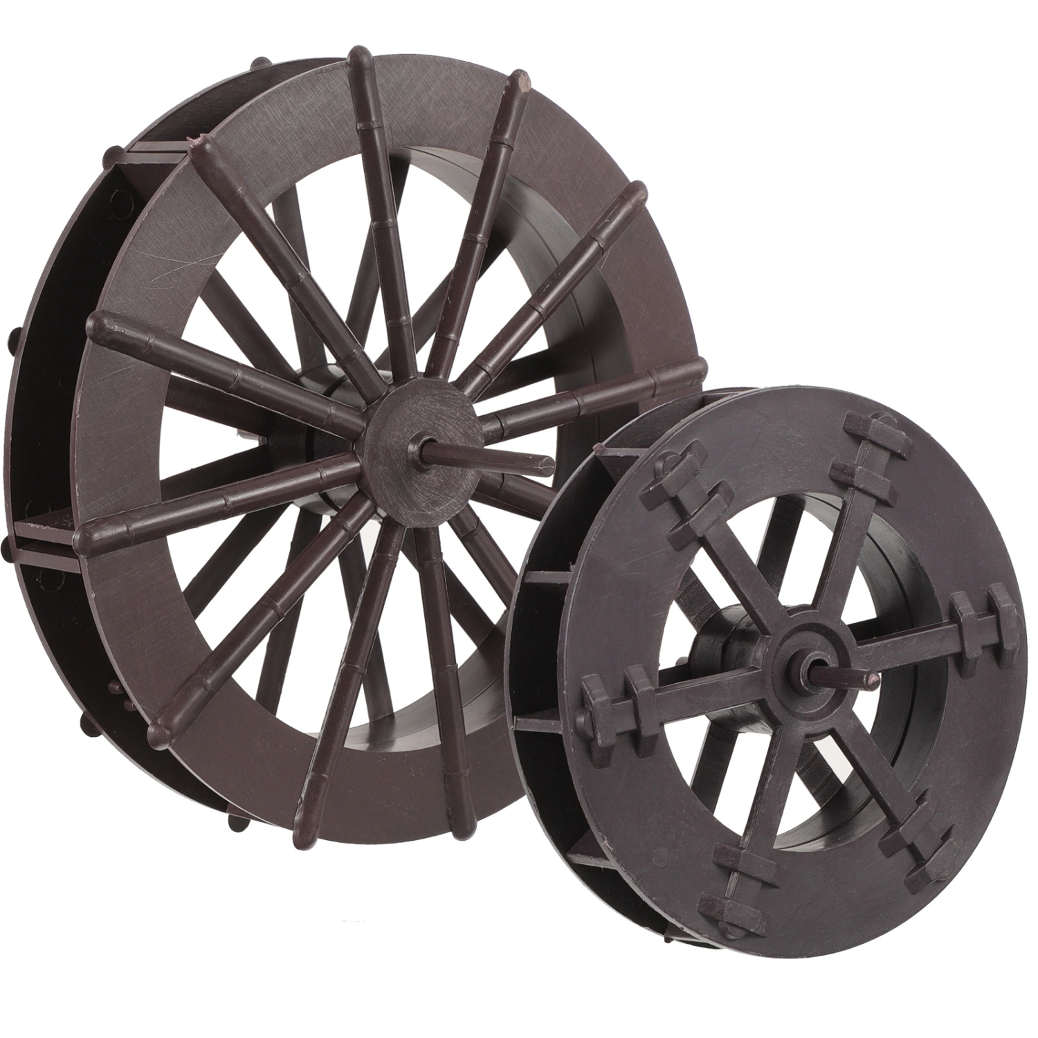 2pcs Waterfall Fountain DIY Water Wheel Fountain Scene Layout Decoration