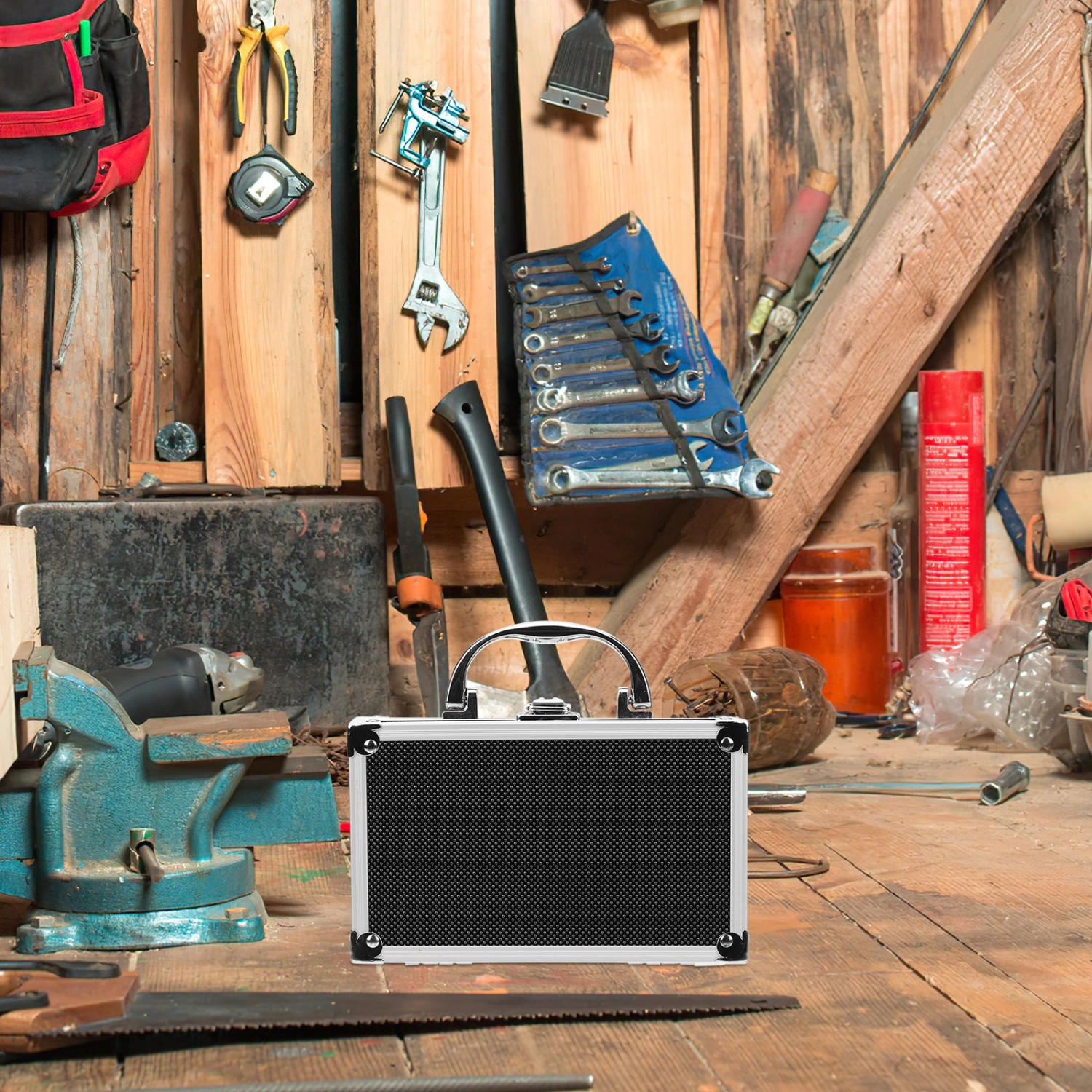 Aluminium Alloy Tool Box Multi-function Tool Storage Box Portable Toolbox Organizer