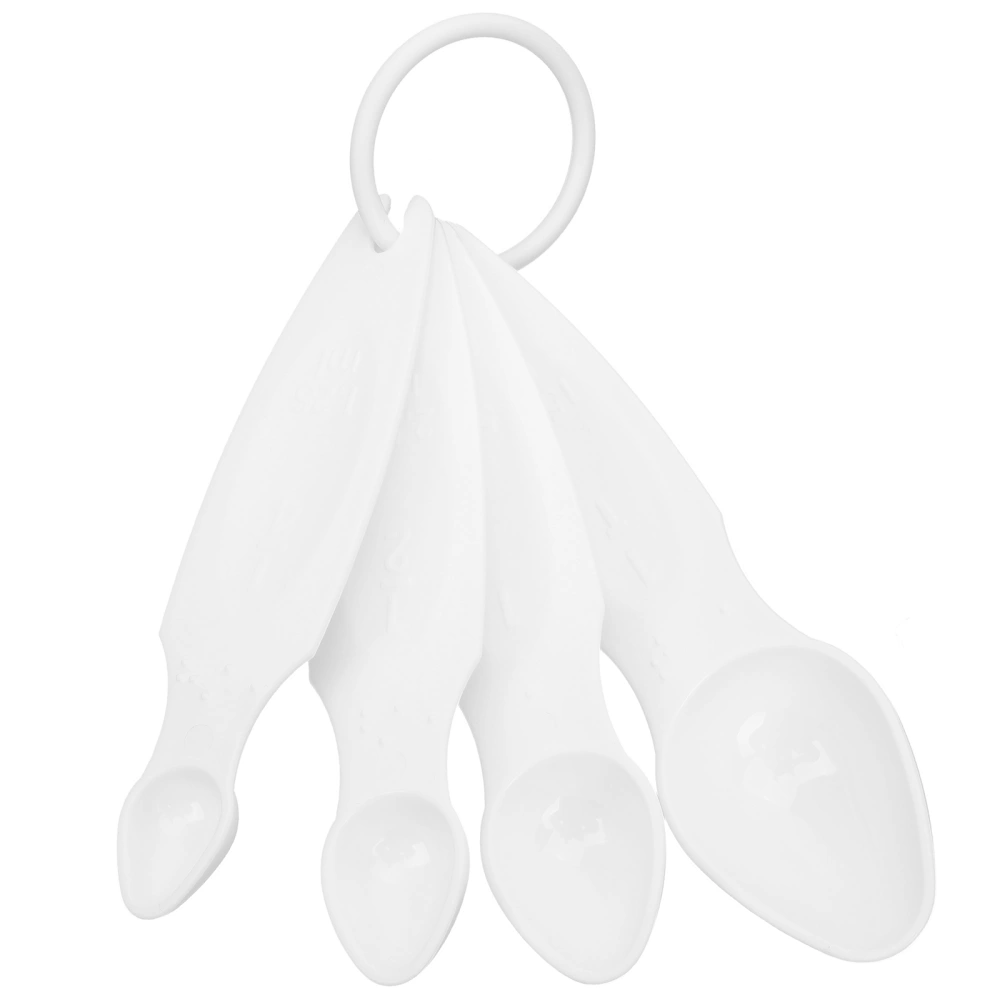 4pcs Braille Measuring Spoons Blind Person Measuring Spoon for Blind and Visually Impaired