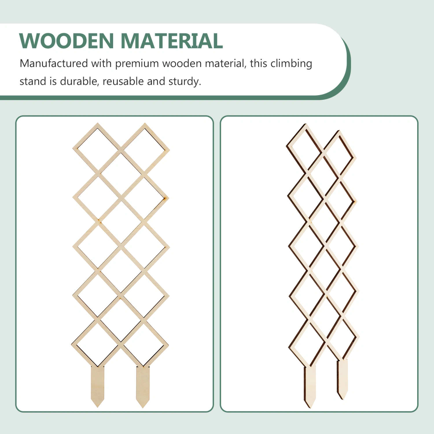 2pcs Wooden Trellis Plant Trellis Garden Trellis Plants Climbing Wooden Plant Trellis Frame