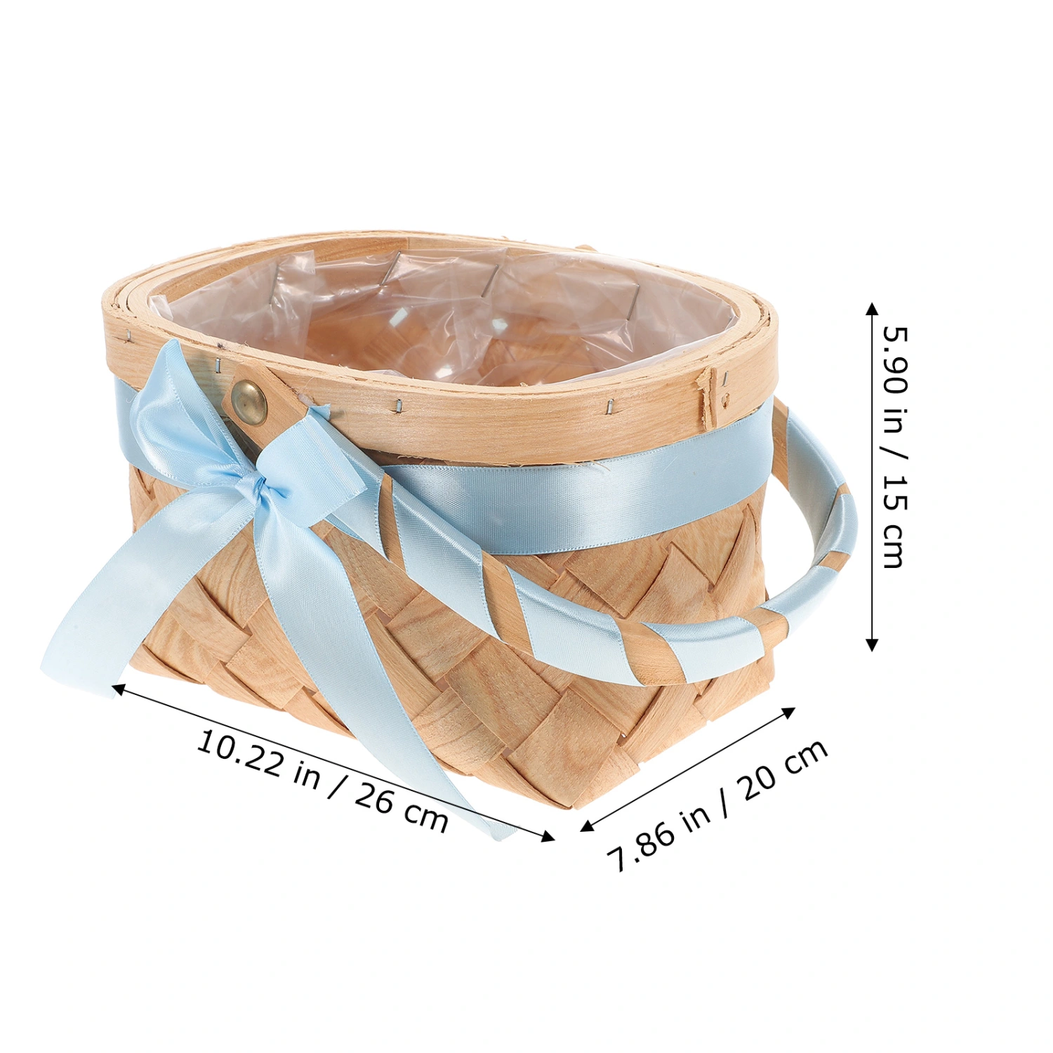 Woven Basket with Handle Flower Basket Fruit Basket Picnic Basket Party Favors Basket