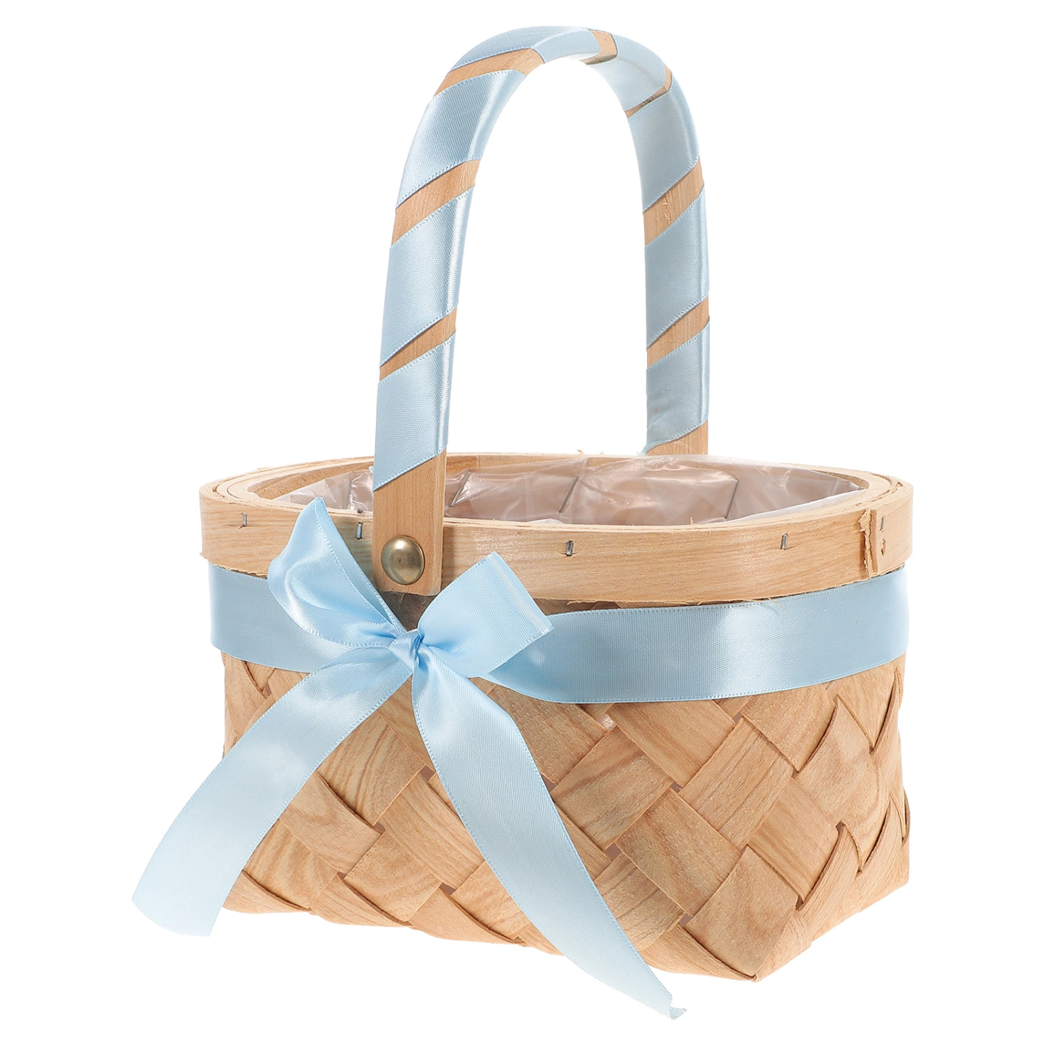 Woven Basket with Handle Flower Basket Fruit Basket Picnic Basket Party Favors Basket