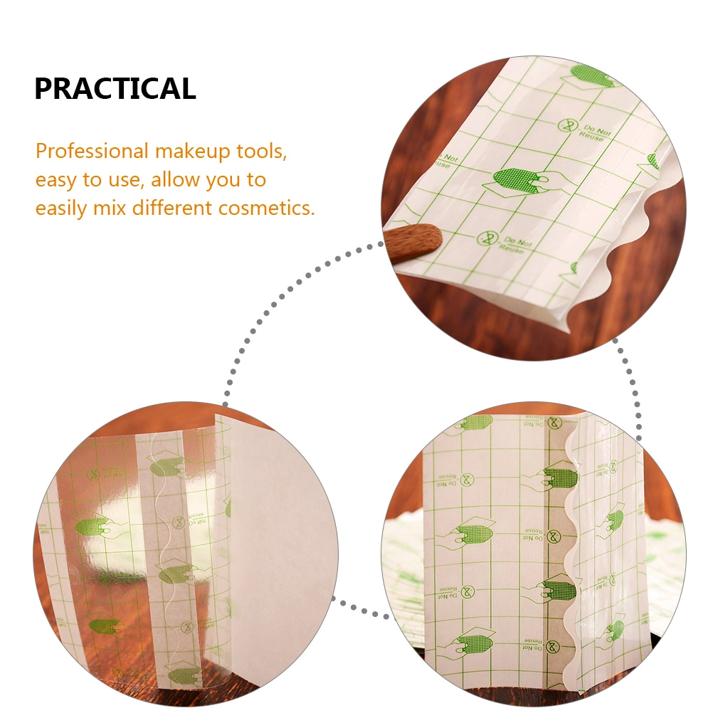 100Pcs Makeup Hand Palettes Single Use Makeup Hand Palettes Adhesive Makeup Mixing Trays
