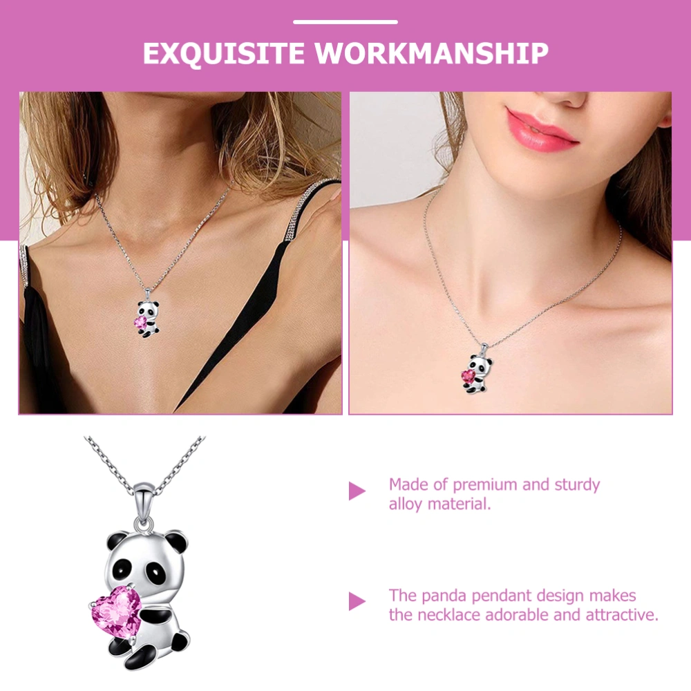 Panda Necklace Pendant Necklace Personalized Neck Chain Neck Jewelry for Women Girls