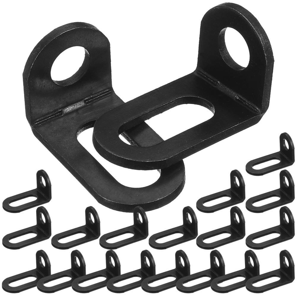 20pcs Corner Braces L Shaped Right Angle Brackets Furniture Mounting Corner Braces