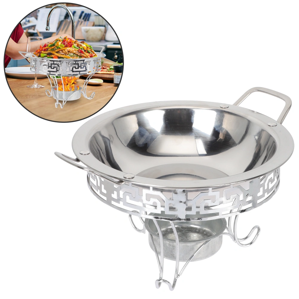 1 Set of Household Hot Pot with Rack Non-stick Round Pot Household Cooking Pot Kitchen Supply