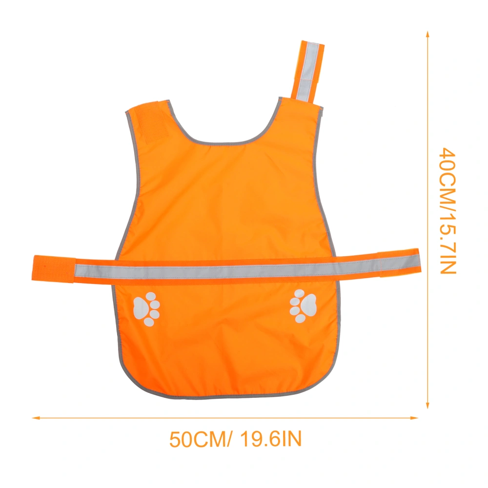 Dog Reflective Vest Fluorescent High-visibility Dog Vest Pet Apparel Pet Clothing