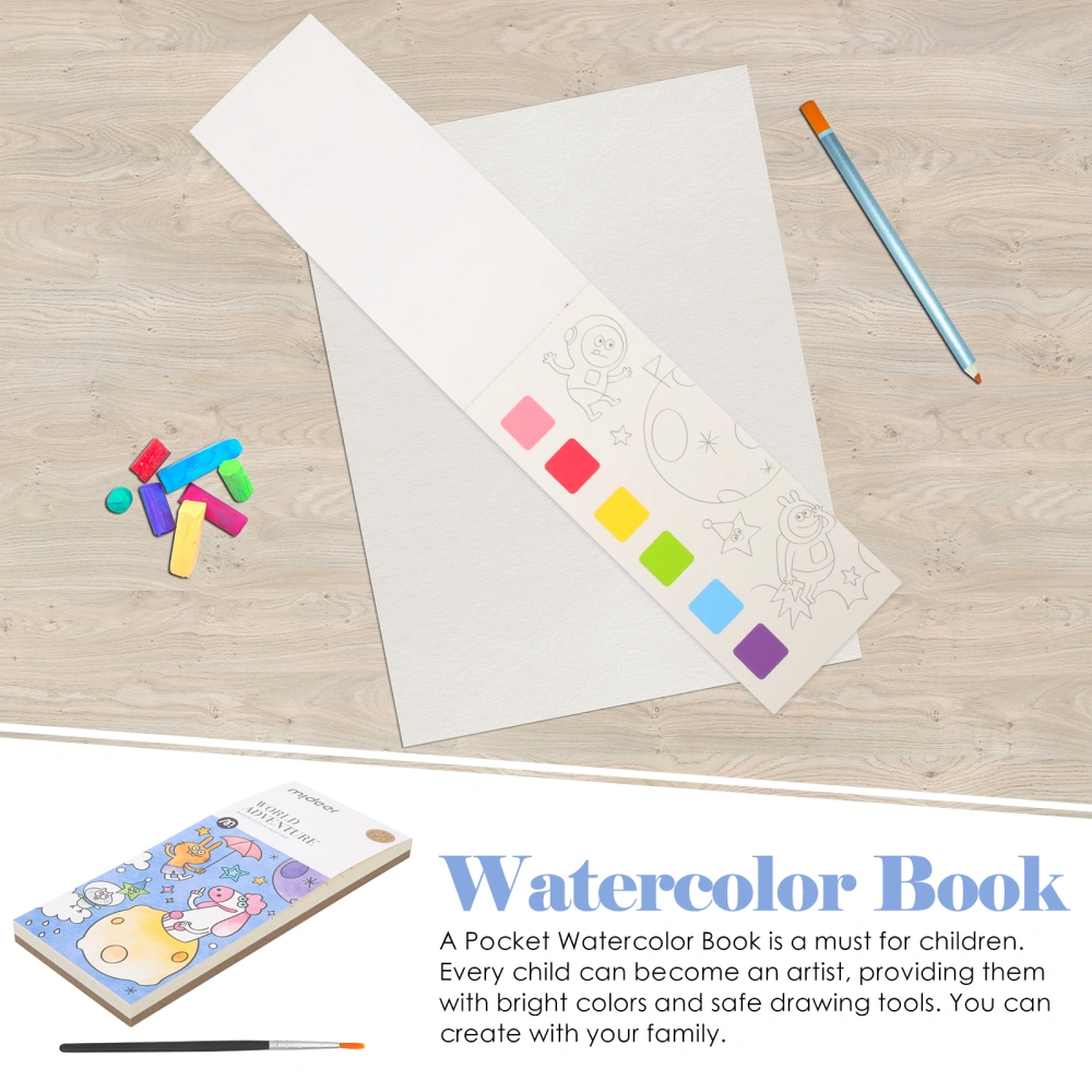 1 Set of Toddler Watercolor Painting Book Water Coloring Painting Book Toddler Graffiti Book