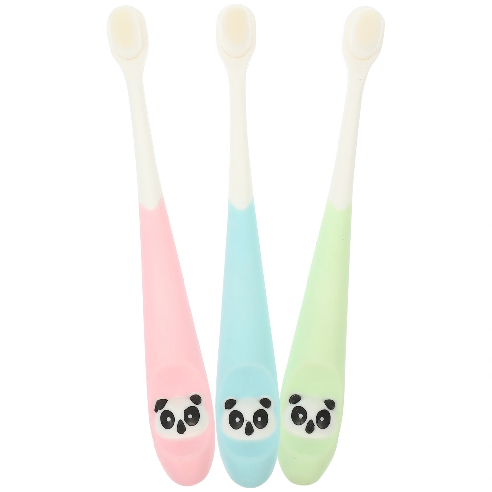 3Pcs Kid Toothbrushes Soft Bristle Toothbrushes Toddler Toothbrushes Cartoon Toothbrushes