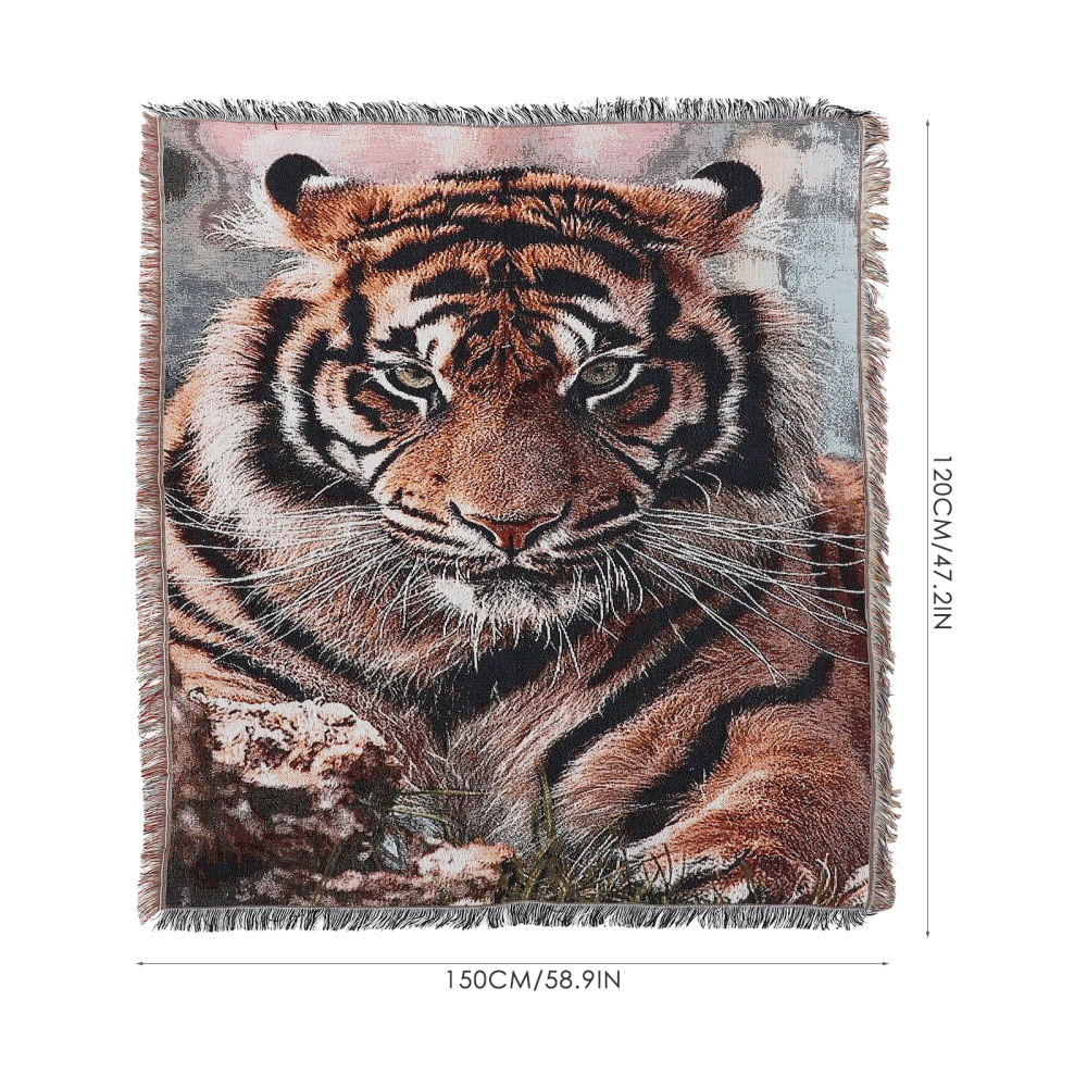 Tiger Heads Printing Hanging Tapestry Animals Wall Hanging Tapestry For Bedroom Living Room Dorm