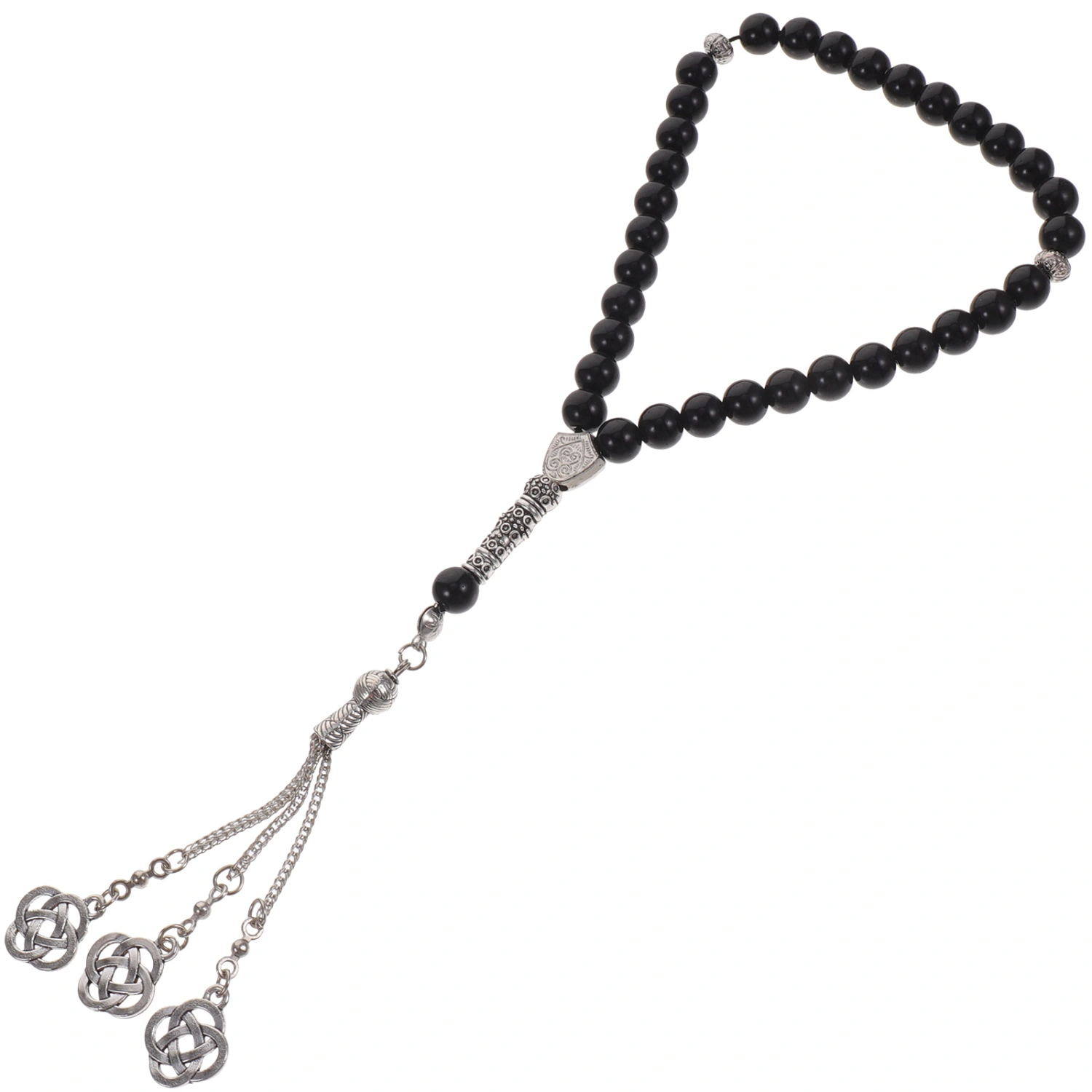 Prayer Beads Bracelet Worry Beads Rosary 33-beads Bracelet with Tassel